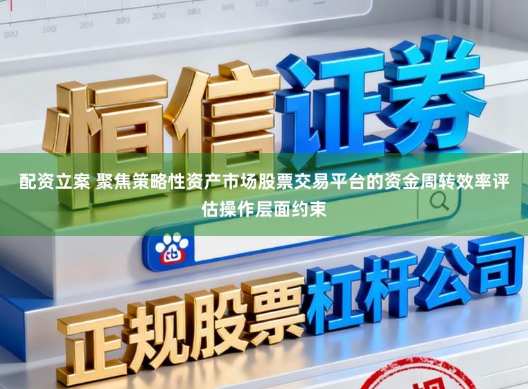 配资立案 聚焦策略性资产市场股票交易平台的资金周转效率评估操作层面约束